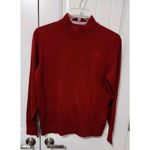 Men's MURANO‎ Wine Red Mock neck Sweater Medium NWOT NEW Modern Performance
